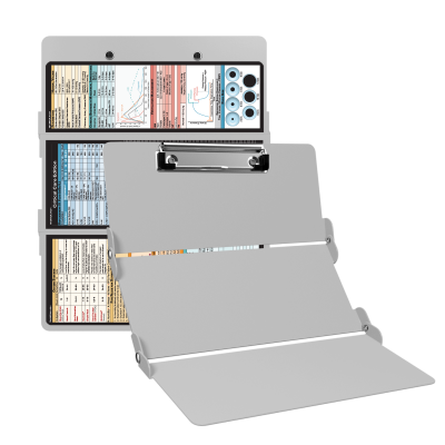 Trifold WhiteCoat Clipboard® - White Critical Care Edition